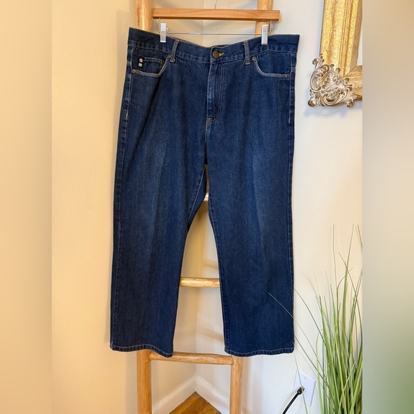 LL Cool J Vintage Blue Jeans Dark Wash Men's 36/30 Y2K Hip Hop - Picture 1 of 7